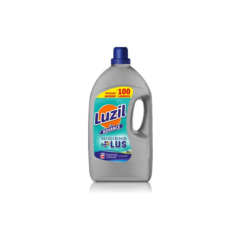 Luzil Detergente Liquido Gel Advance Higiene Plus (100 Dosis) 5 Litros
