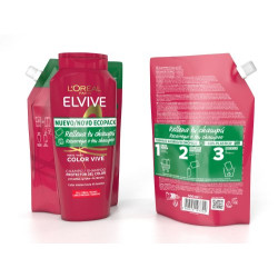 Elvive Pack Color Vive Champu 400 ml+Recarga Ecopack