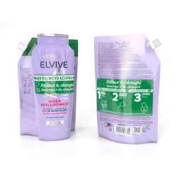 Elvive Pack Hialuronico 72 Horas Champu 400 ml+Recarga Ecopack