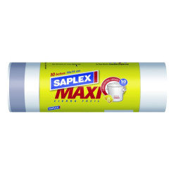 Saplex Bolsa Blanca Perfumada Maxi 70x75 (10 Ud.) 50 litros