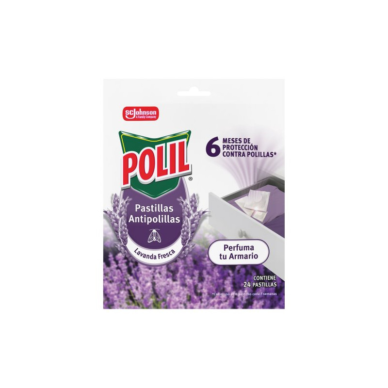 Polil Pastillas Antipolillas Lavanda (24 Ud.)