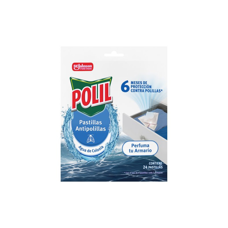 Polil Pastillas Antipolillas Agua de Colonia (24 Ud.)