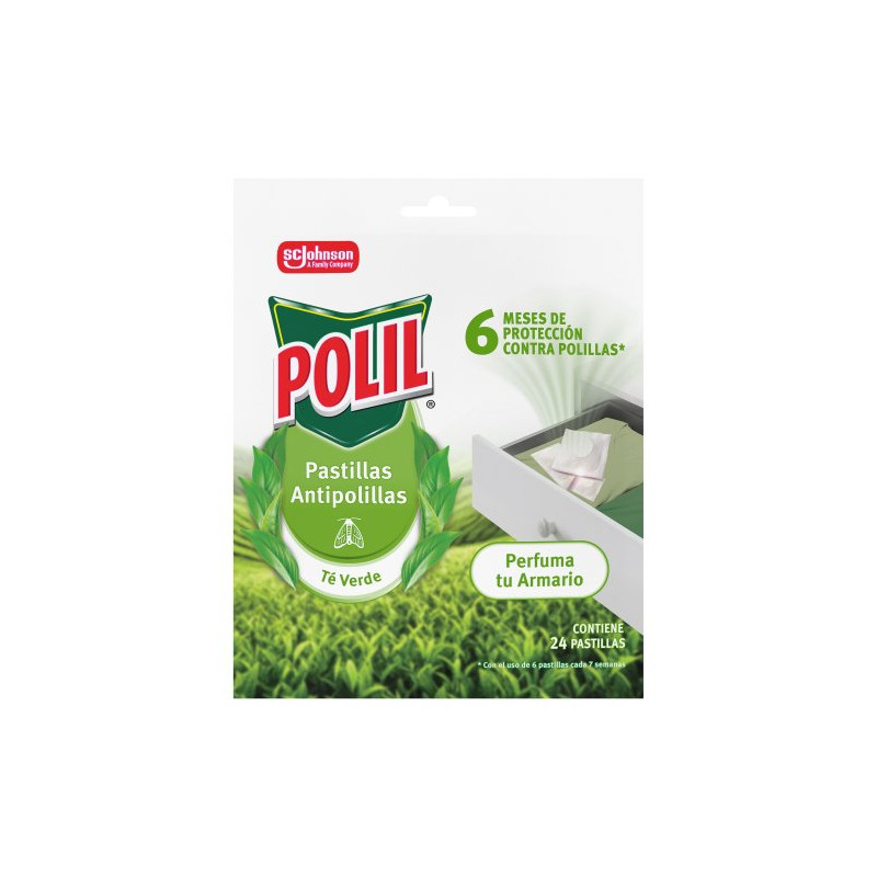 Polil Pastillas Antipolillas Te Verde (24 Ud.)