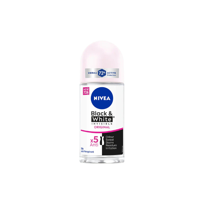 Nivea Desodorante Rollon Women Black & White 50 ml Invisible