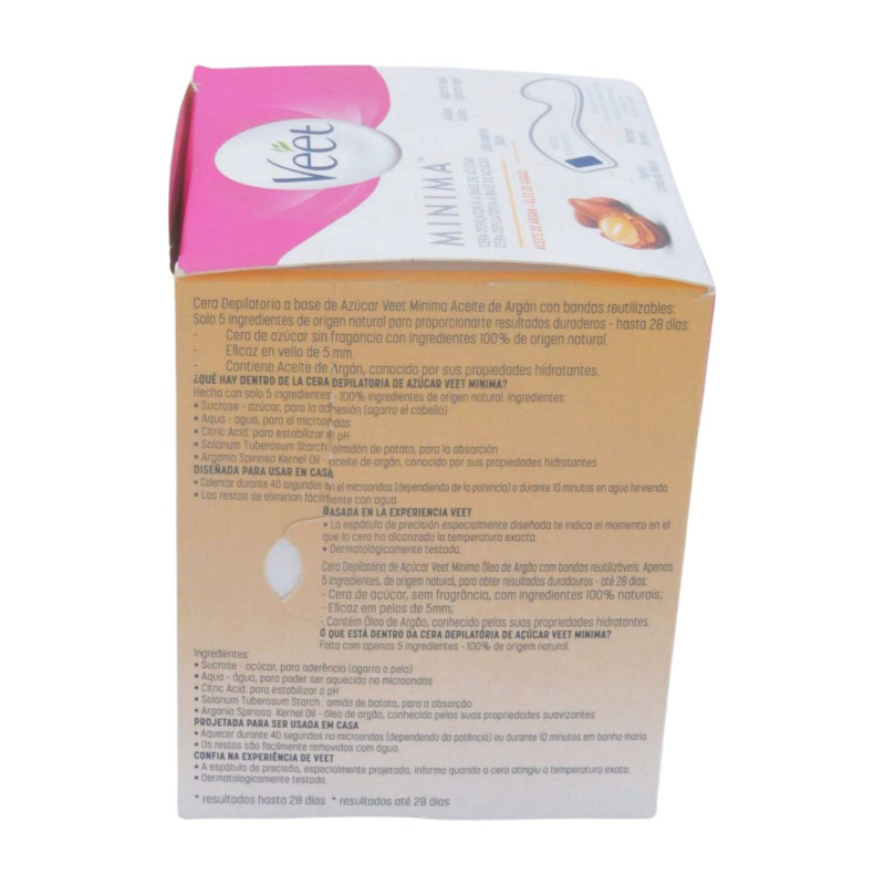 Veet Cera Tibia 250 ml Natural Argan