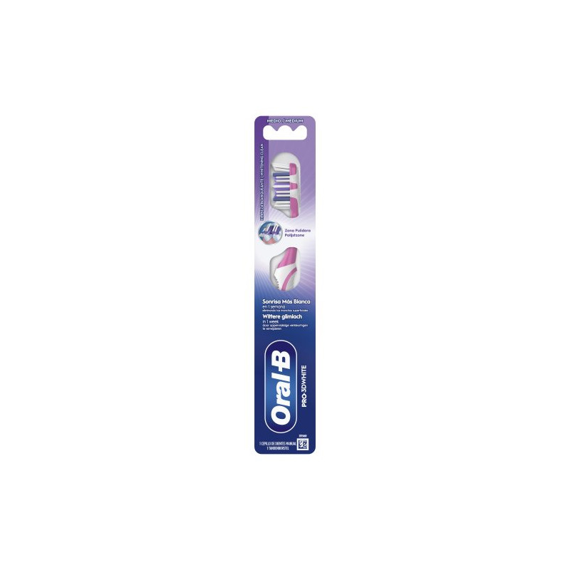Oral-B Cepillo 3D White Medio Blanquea