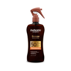 Babaria Aceite Solar Pistola 200 ml Spf50 Bronze Coco