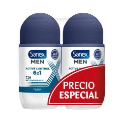 Sanex Desodorante Rollon Men Active 50 ml (2 Ud.)