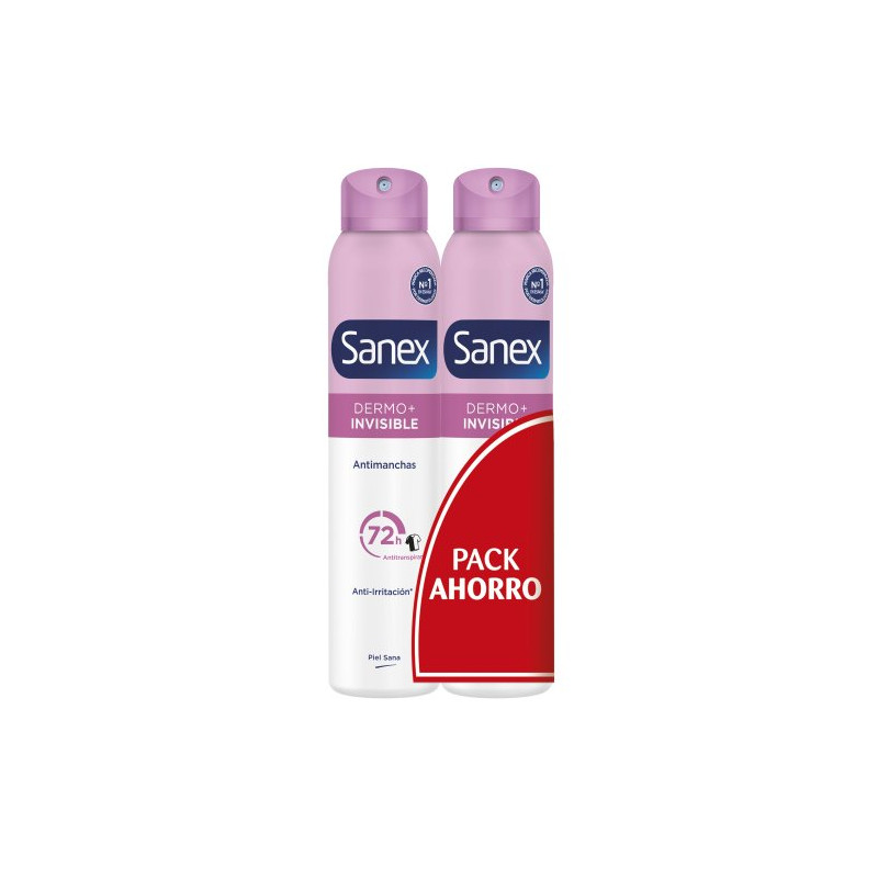 Sanex Desodorante Spray Invisible 200 ml (2 Ud.)