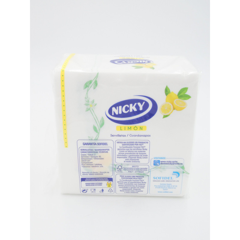 Nicky Servilletas Con Aroma A Limón De Nicky