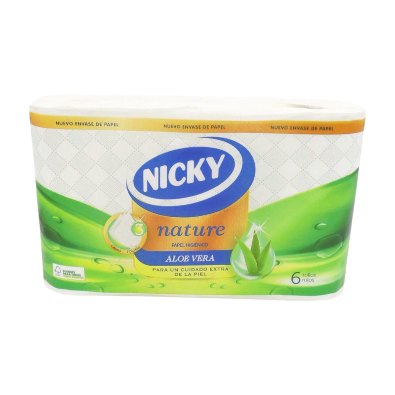 Nicky Papel Higiénico De Nature Con Aloe Vera