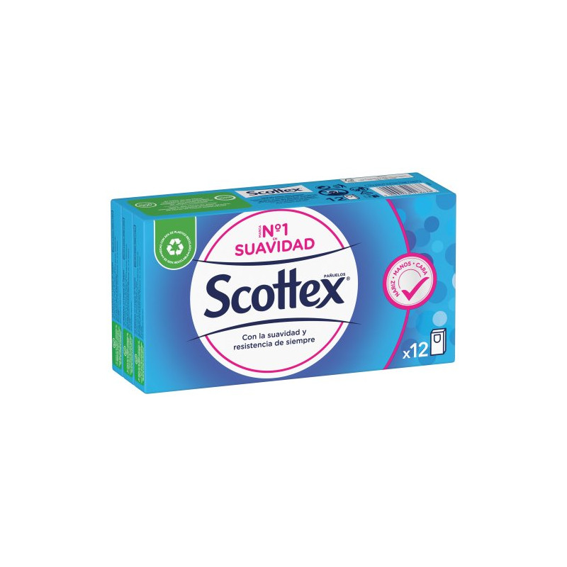 Scottex  Pañuelo 4 Capas 12 Ud