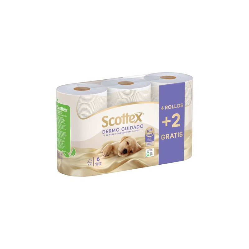 Scottex Higienico Dermo Cuidado 22 M 3 C (4+2 Ud)