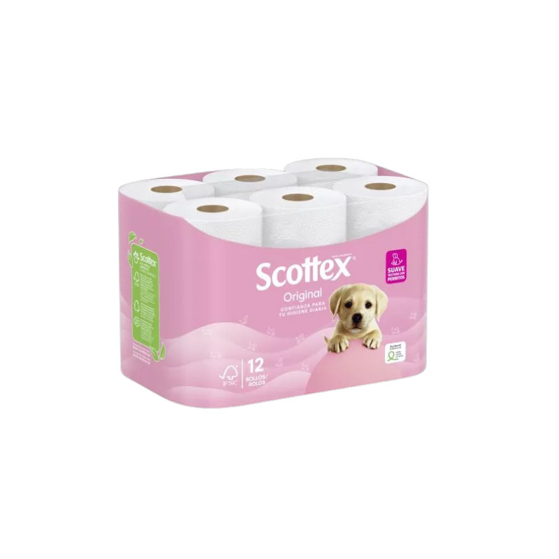 Scottex Higienico (12 Ud) Blanco17M 2C