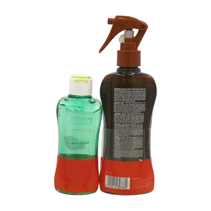 Babaria Aceite Solar 200 ml Spf30 + Aftersun 100 ml 