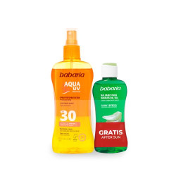 Babaria Protector Solar Aqua UV 200 ml Spf30 + Aftersun 100 ml 