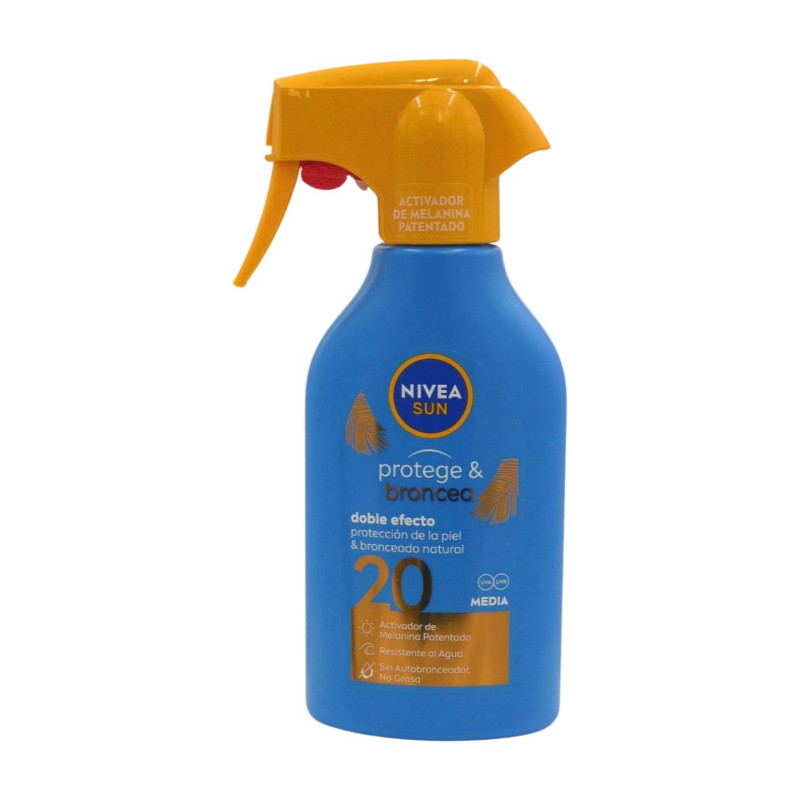 Nivea Protector Solar Pistola  250 ml Spf20 Protege & Broncea