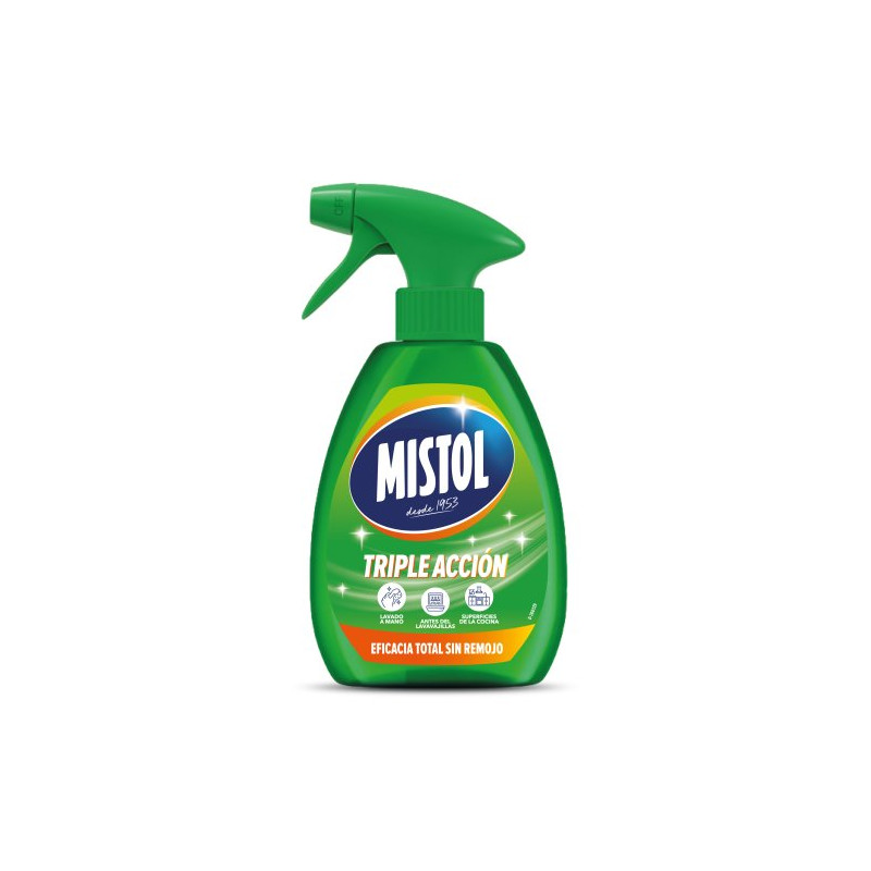 Mistol Lavavajillas a Mano Triple Acción 500 ml Spray