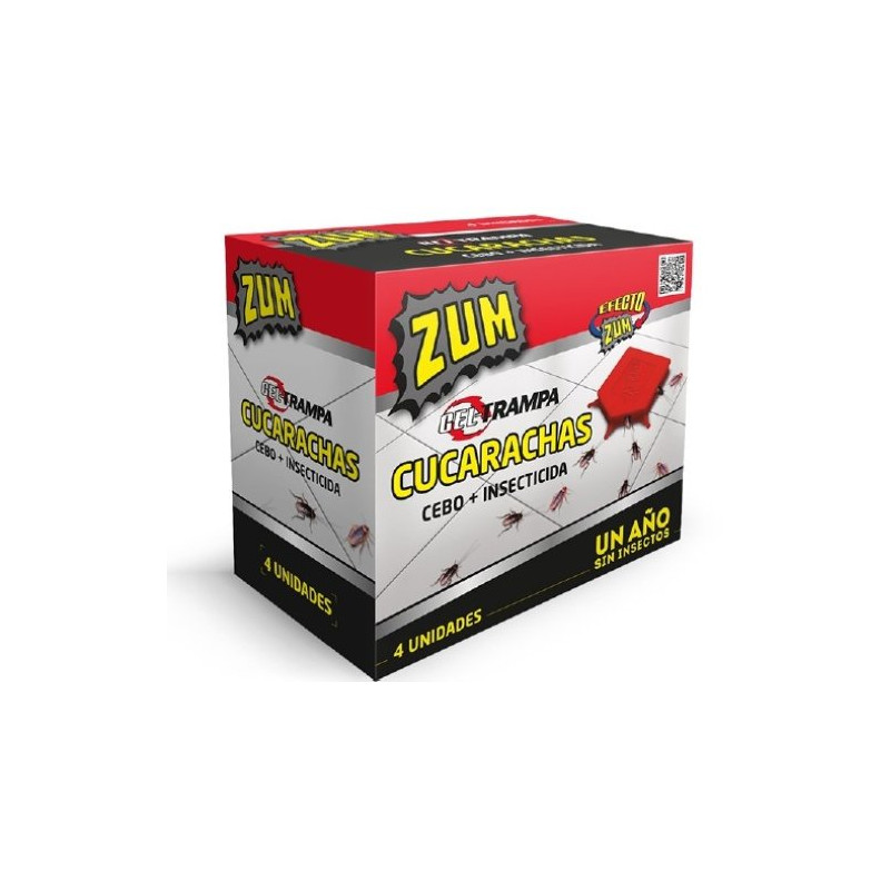 Zum Cucarachas Insecticida Cebo (4 Unidades)