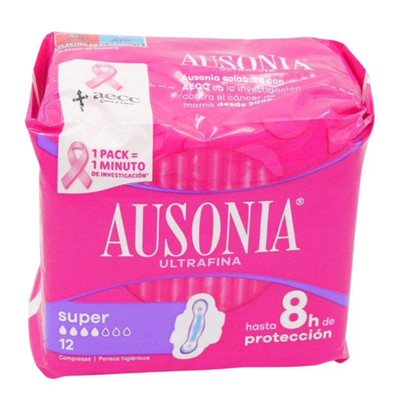 Ausonia Compresas Air Dry Super 12 Ud
