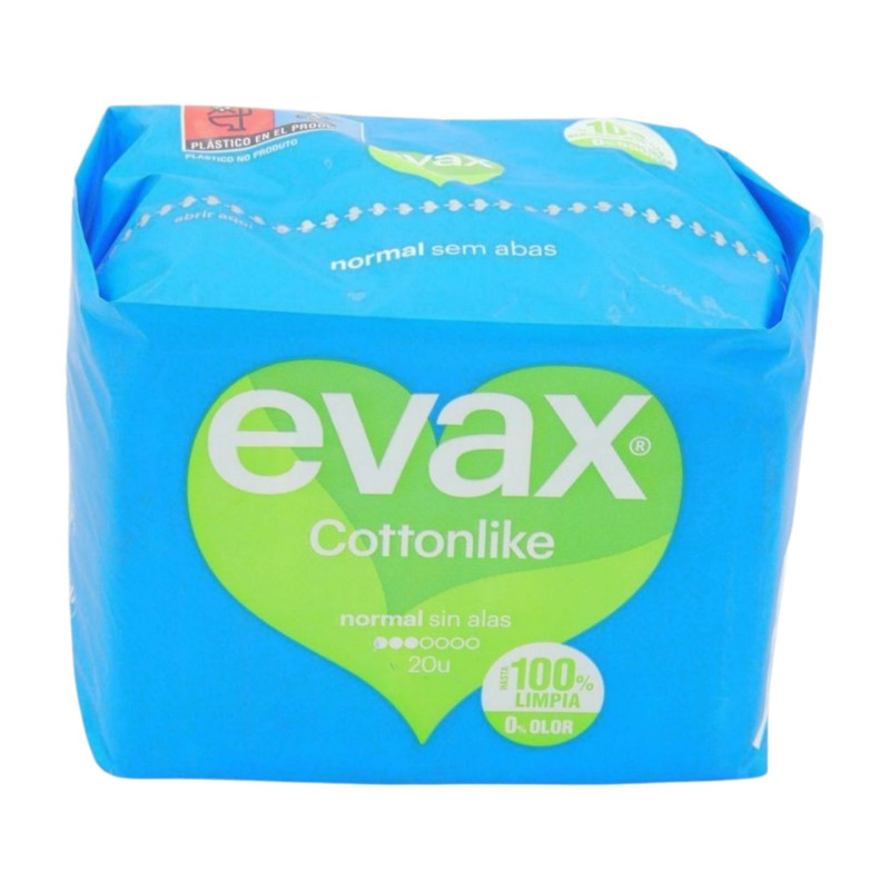 Evax Compresas Cottonlike Normal Sin Alas (20)