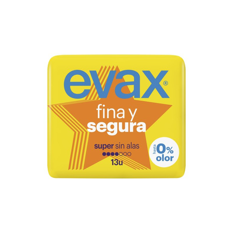 Evax Compresas Fina Y Segura Maxi Sin Alas (13)