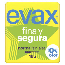 Evax Compresas Fina Y Segura Normal Compresas Sin Alas (16)