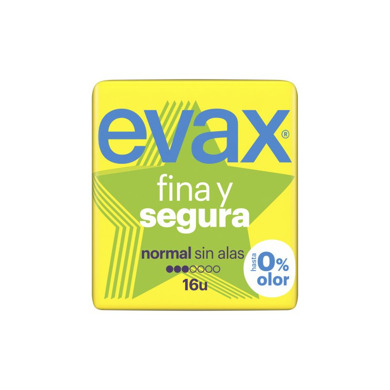 Evax Compresas Fina Y Segura Normal Compresas Sin Alas (16)