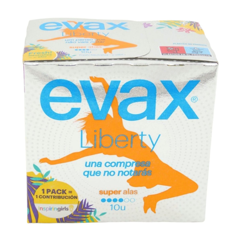 Evax Compresas Liberty Super Alas (10) 4 Gotas