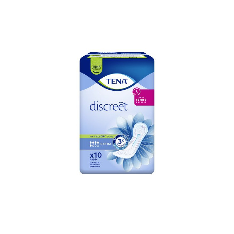 Tena  Compresas Discreet Extra (10) 4G