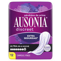 Ausonia Discreet Ultra (12 Ud.) Noche