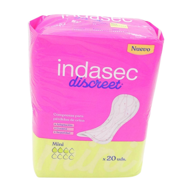 Indasec Compresa Discreet Mini (20 Ud.) 3.5G