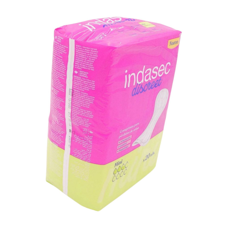 Indasec Compresa Discreet Mini (20 Ud.) 3.5G