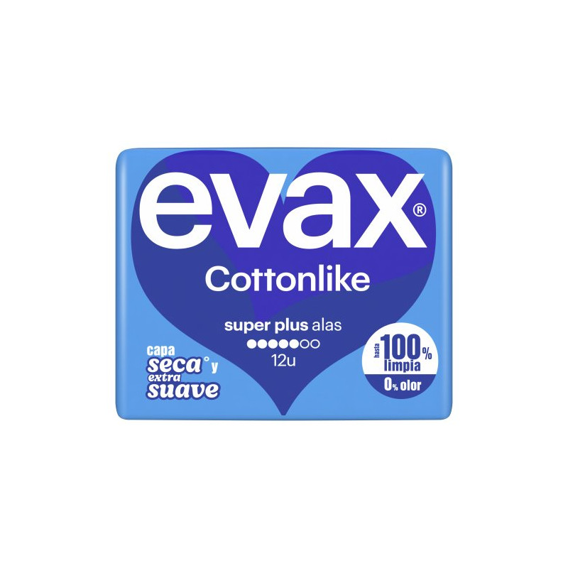 Evax Cottonlike Super Alas Plus (12 Ud.)