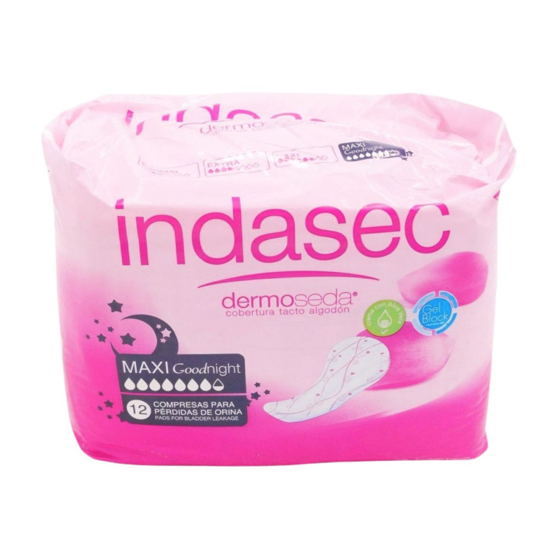 Indasec Compresas Incontinencia Classic Dermo Seda 7.5 Gotas