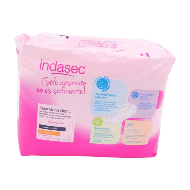 Indasec Compresas Incontinencia Classic Dermo Seda 7.5 Gotas