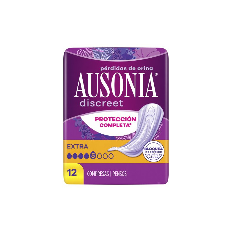 Ausonia Compresas Discreet Extra (12 Ud.)
