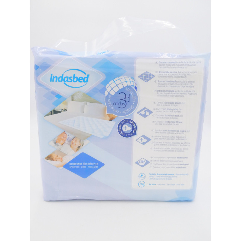 Indasbed Protector Cama Normal 60x90 cm (20 Ud.) Desechable
