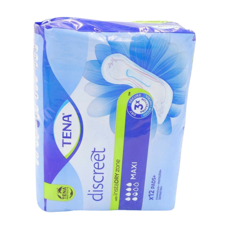 Tena Compresas Discreet Maxi (12 Ud.) 7 Gotas