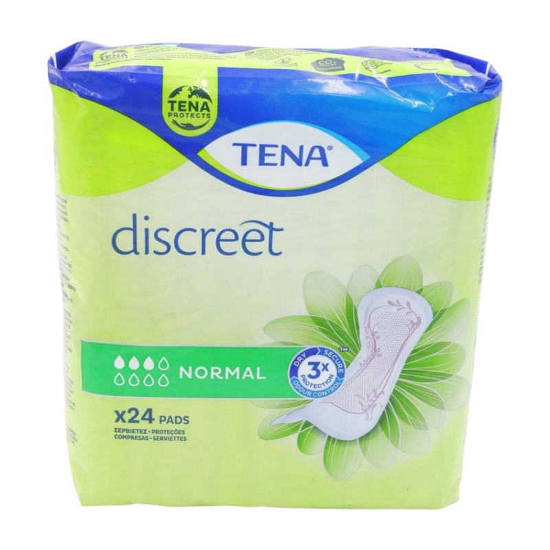 Tena Compresas Discreet Normal (24 Ud.) 4 Gotas