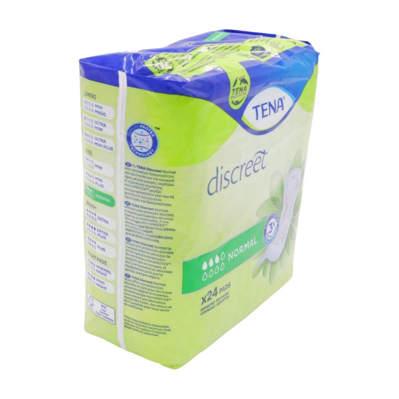 Tena Compresas Discreet Normal (24 Ud.) 4 Gotas