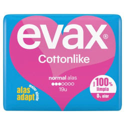 Evax Compresas Cottonlike (19 Unidades) Normal Alas