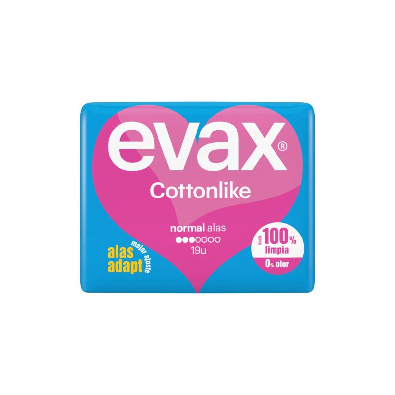 Evax Compresas Cottonlike (19 Unidades) Normal Alas