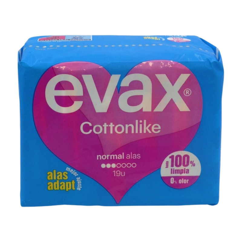 Evax Compresas Cottonlike (19 Unidades) Normal Alas