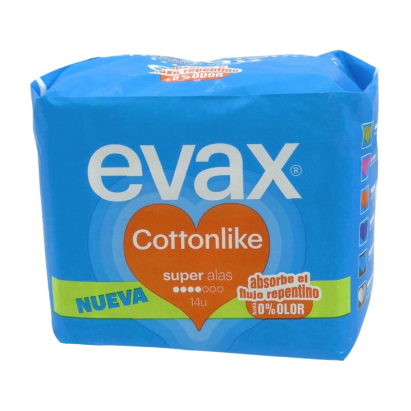 Evax Compresas Cottonlike (14 Unidades) Super Alas