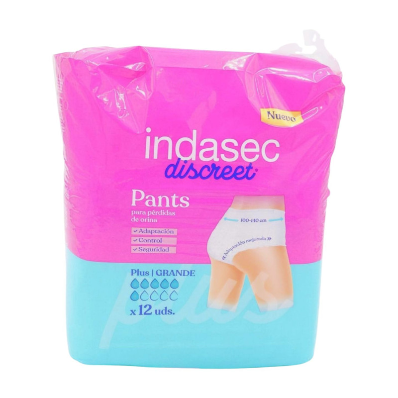 Indasec Pants Plus Talla Grande (12 Unidades)