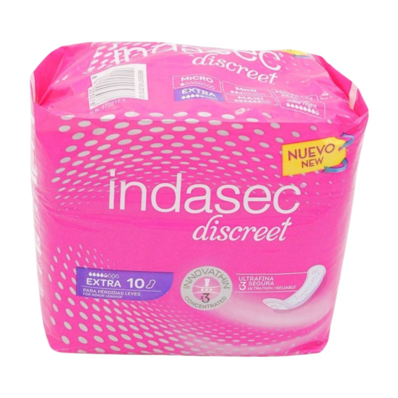 Indasec Compresas Incontinencia Extra (10 Unidades) 4.5 Gotas