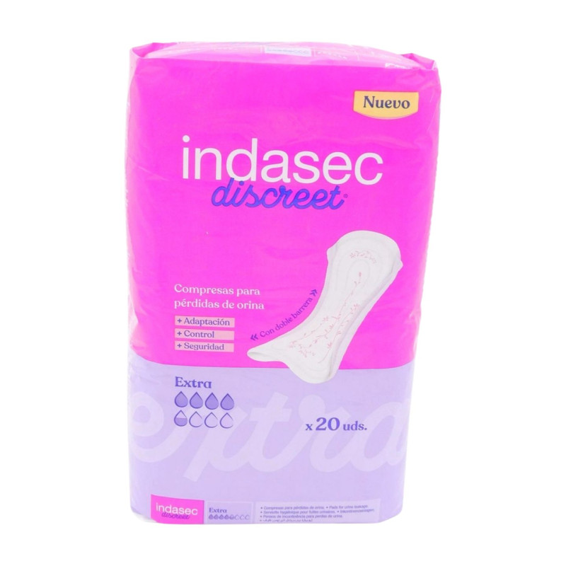 Indasec Compresas Incontinencia Extra (20 Unidades) 5.5 Gotas