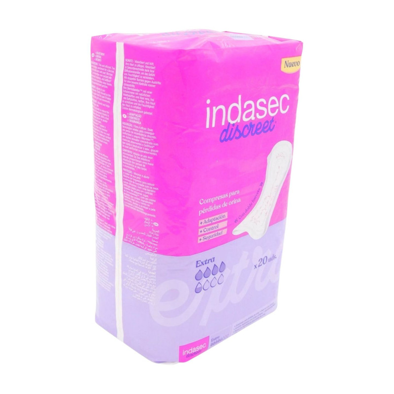 Indasec Compresas Incontinencia Extra (20 Unidades) 5.5 Gotas