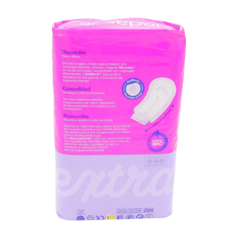 Indasec Compresas Incontinencia Extra (20 Unidades) 5.5 Gotas
